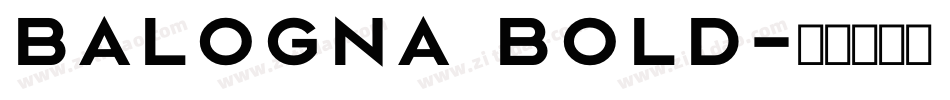 Balogna Bold字体转换